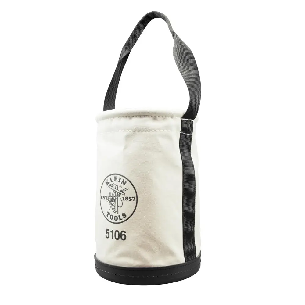 

5106 Storage Bucket, Canvas Tool Bucket, 9-Inch Diameter, 14-Inch Height, No. 6 Canvas, Web Handle