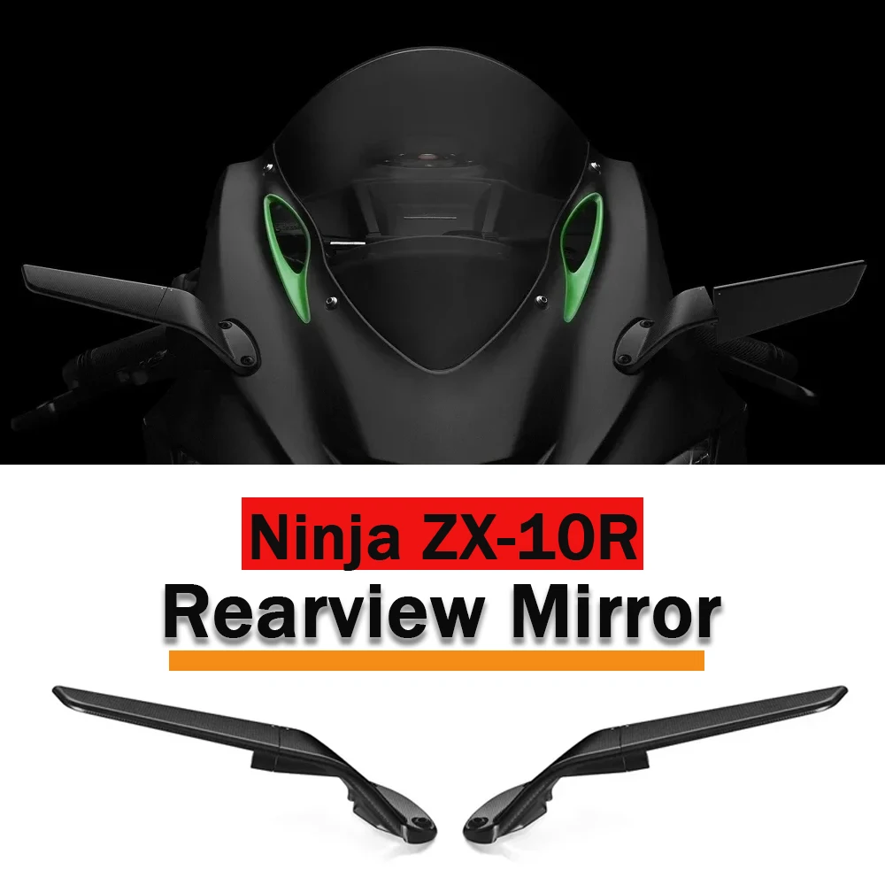 

Motorcycle Rearview Mirror For Kawasaki Ninja ZX-10R 2021-2024 ZX10-RR 2021-2023 ZX 10R SE 2019 2020 Sports Winglets Mirror Kits