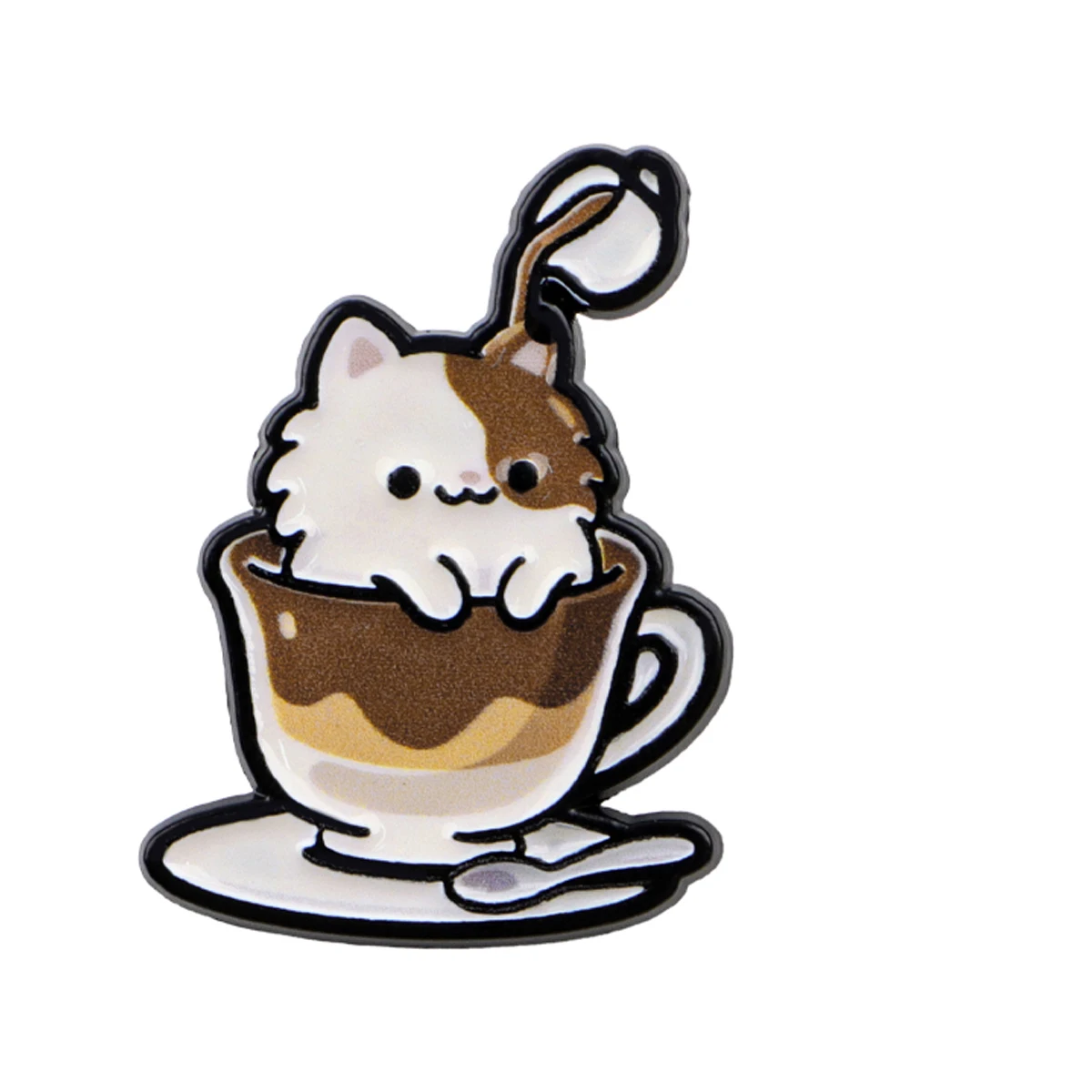 Cute Black Cat Enamel Lapel Pin, Gift for Friends