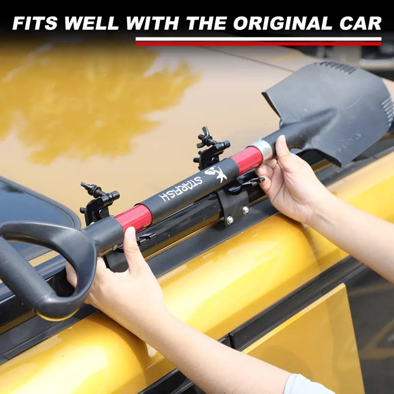 

For BYD Formula Leopard 5 2023-2025 Carbon Steel Black Car Roof Rack Engineering Shovel Bracket Car Accessories