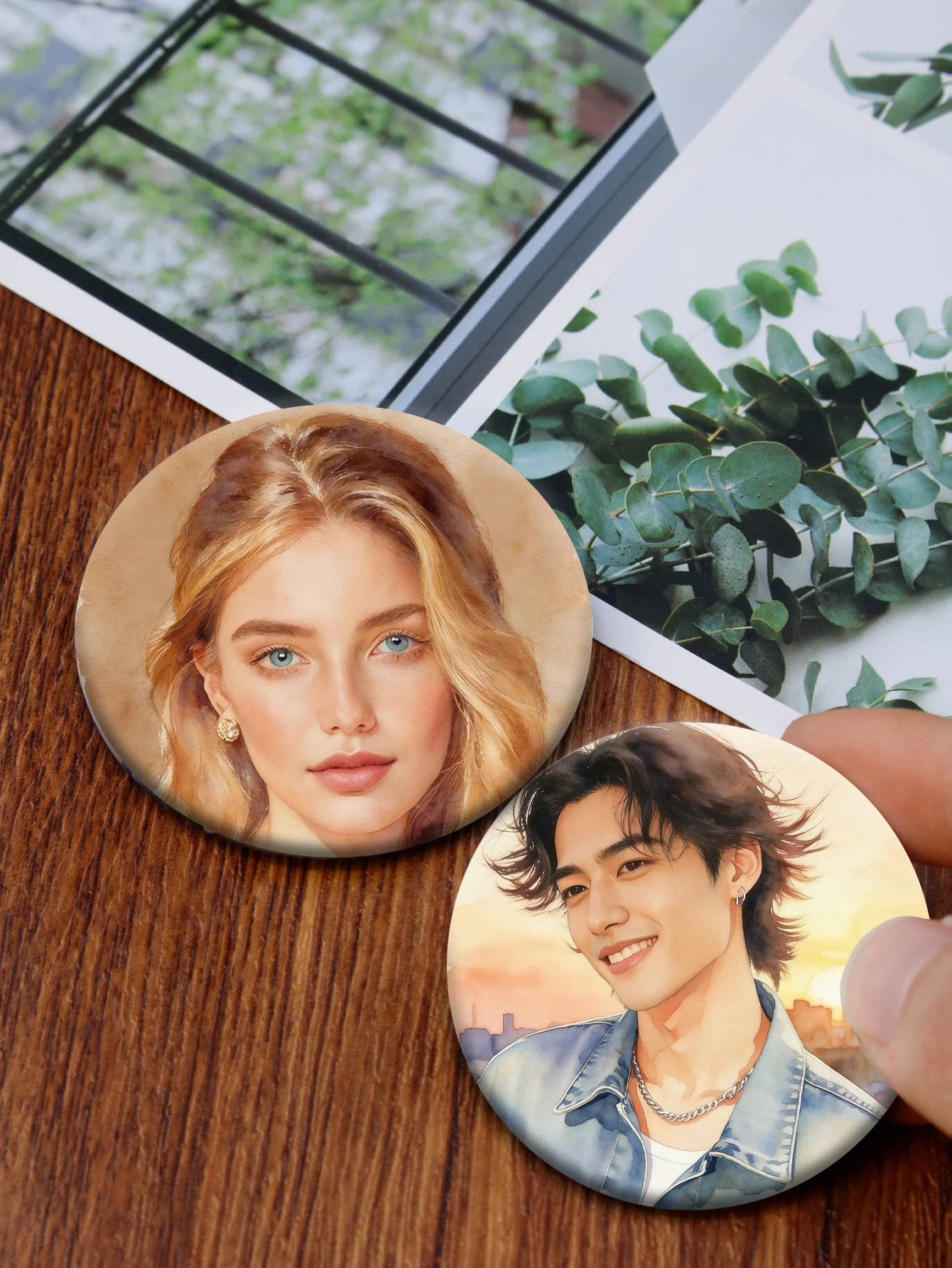 Custom Photo Badge Pin, Bags Jackets And Hats, Trending Gift For Her And Friends, Personalized Picture Button Keepsake, image 5