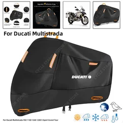 Waterproof Motorcycle Cover For Ducati Multistrada 950 1100 1260 1200 S Sport Grand Tour Outdoor Protection Against Rain Dust