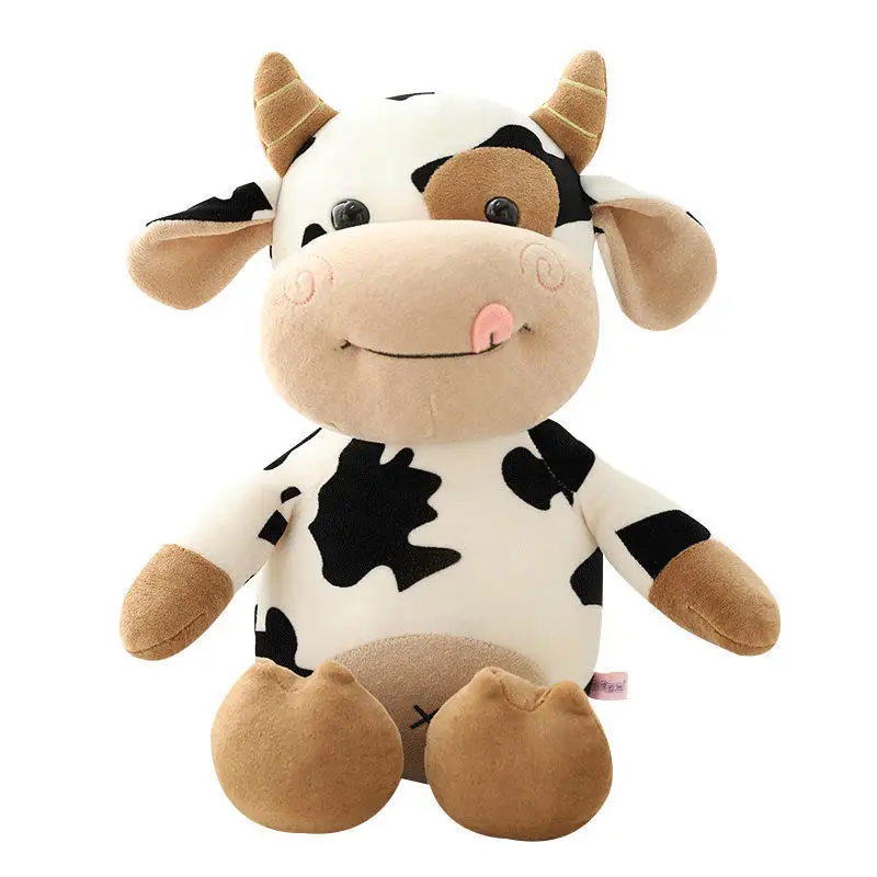 1PC 12'' Soft Plush Cow Stuffed Animal - Cute Kawaii Animal Doll Gift for Birthday, Christmas, Valentine’s Day image 6