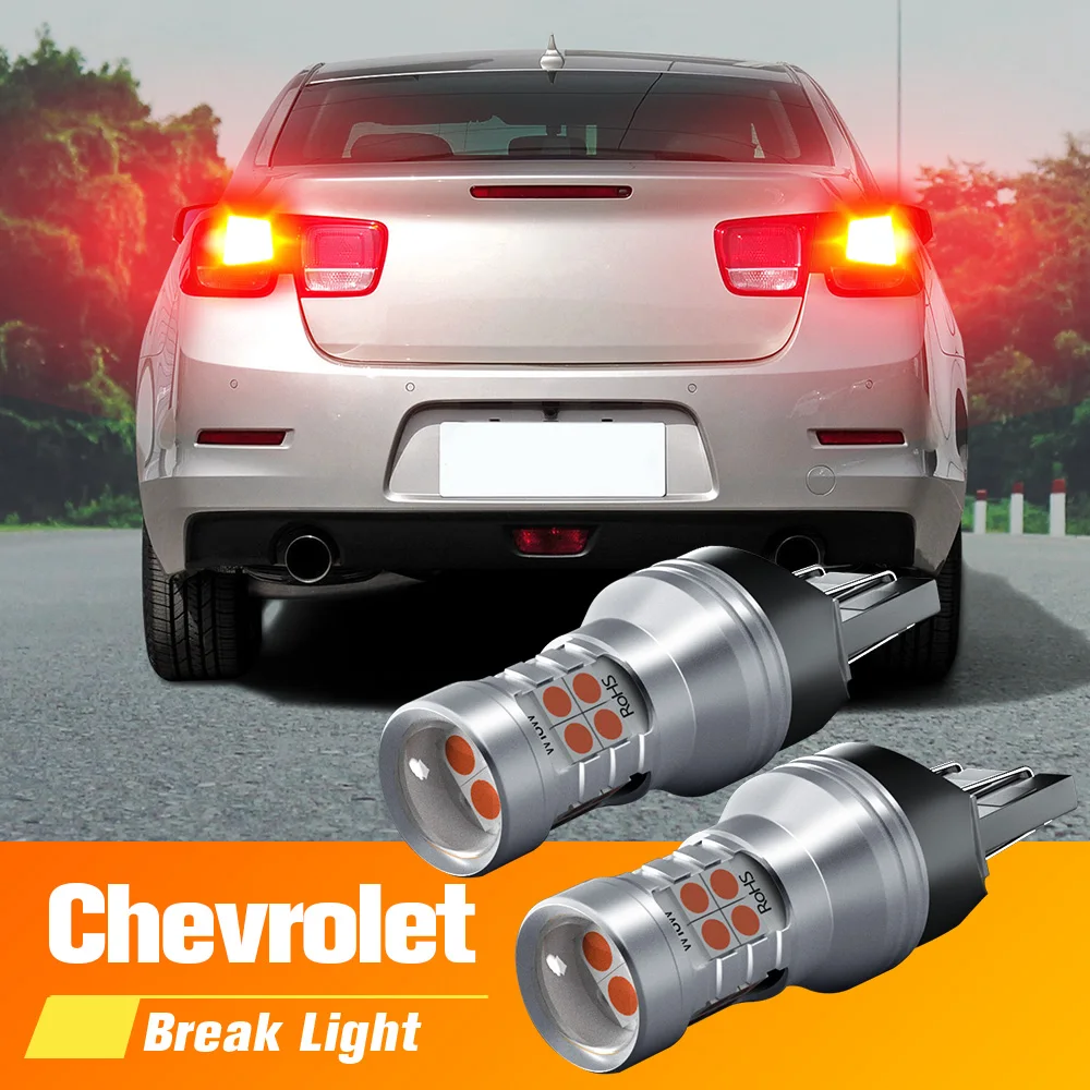 

2pcs LED Brake Light Blub Lamp W21W 7440 T20 Canbus No Error For Chevrolet Malibu 2012 2013 2014 2015