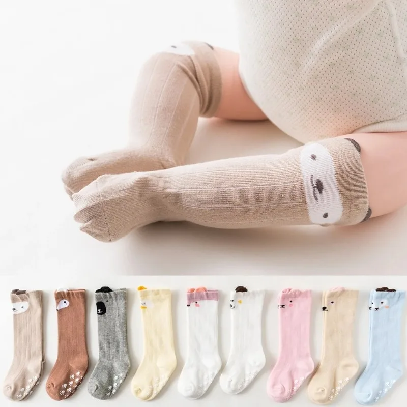 

Spring Autumn Children Baby Girls Boys Knee High Socks Home Trampoline Long Socks Kids Toddler Floor Sport Non-slip Stockings