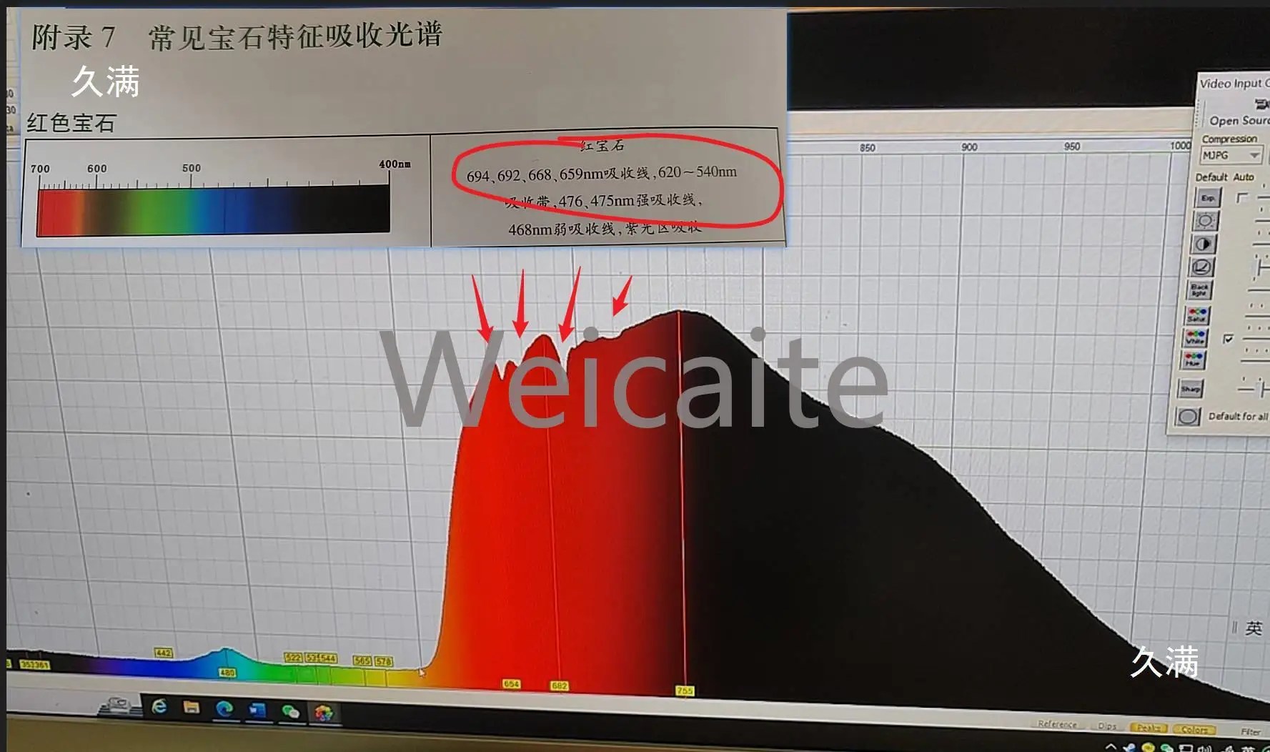 DIY spectrometer, measuring blue light, measuring full spectrum, measuring absorption spectrum, etc