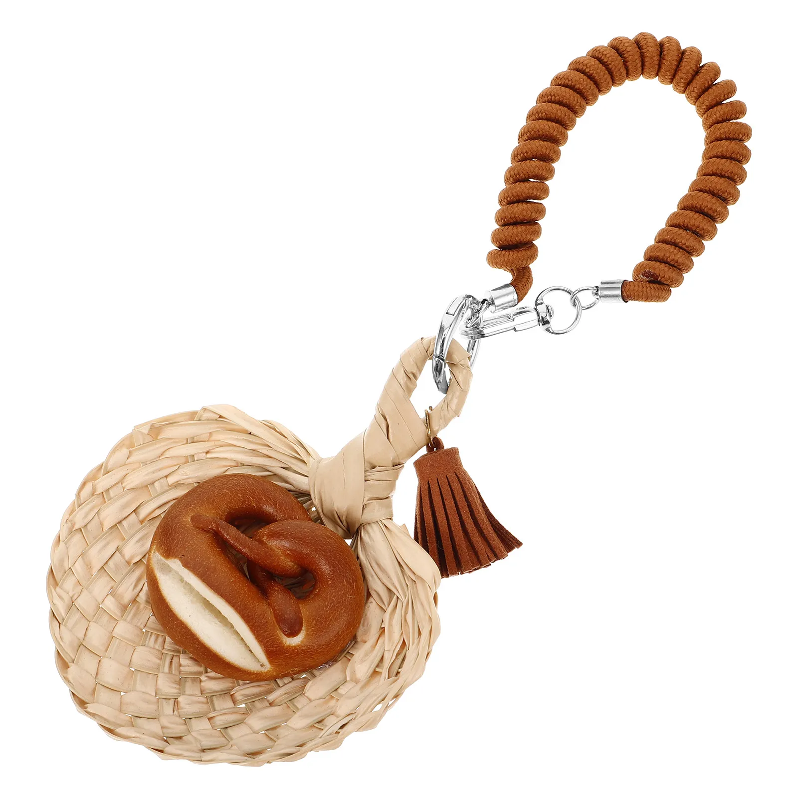 

H made Bread Keychain for Car Rearview Mirror Decorations Mini Food Charm Wristb Key Ring Gifts Christmas Pendant Backpack