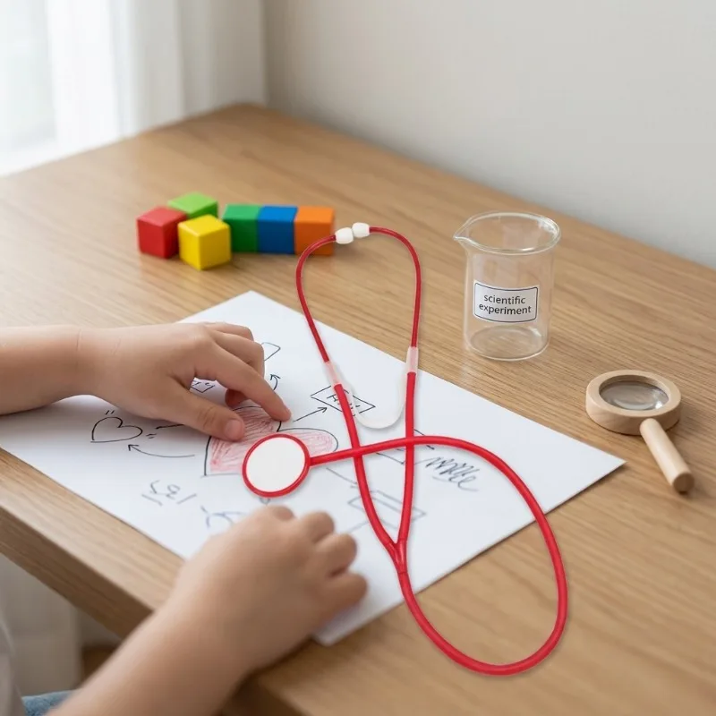 STEM 3D Assembly Science Experiment Kit Kindergarten Student Stethoscope Creative Invention Educational Learning Experiment Tool
