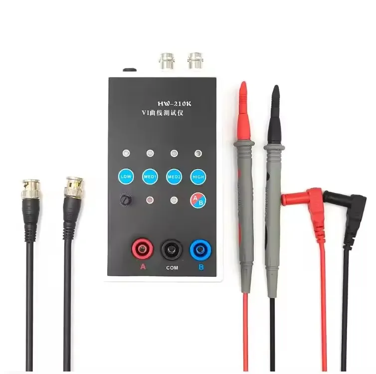 

HW-210K Handheld Portable Dual-channel VI Curve Tester Circuit Board Detection ASA Tester 4 Gear Frequency Alternating Speed