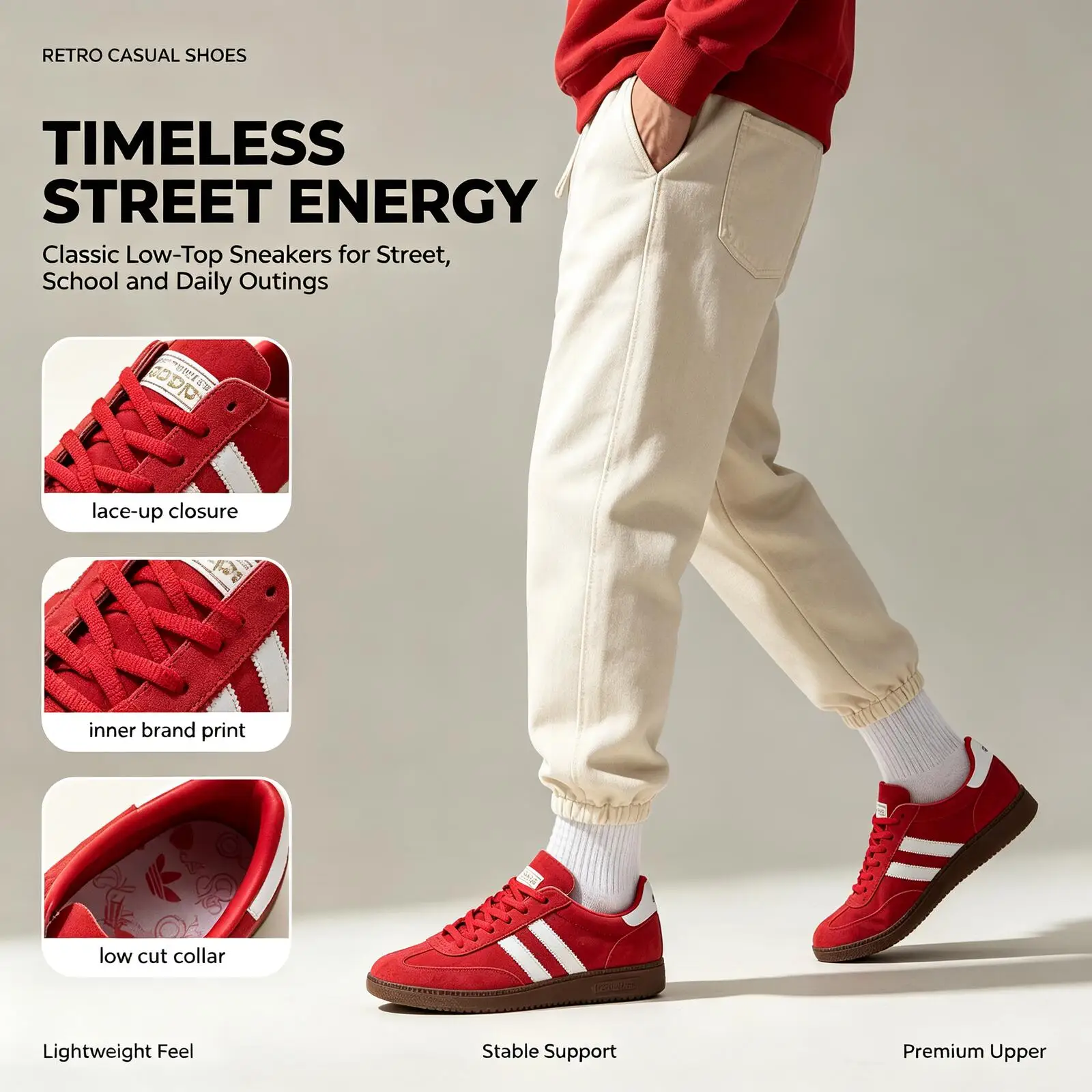 Распродажа Adidas: кроссовки для гандбола Spezial, унисекс, красные, FV1227, оригинальные, бесплатная доставка FV1227