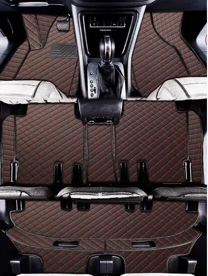 

Высококачественные коврики! Полный комплект автомобильных ковриков на заказ для Land Rover Discovery 5 2025-2017, 7-местные нескользящие водонепроницаемые ковры