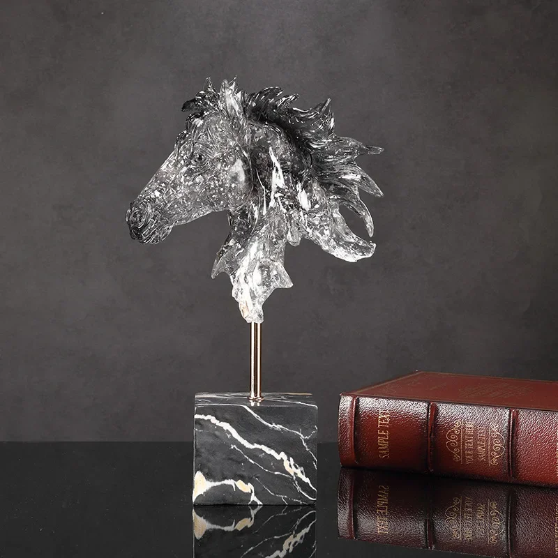 

CLL Modern Art Horse Ornament Light Luxury High-end Home Furnishing Entrance Office Sales Office Decoration
