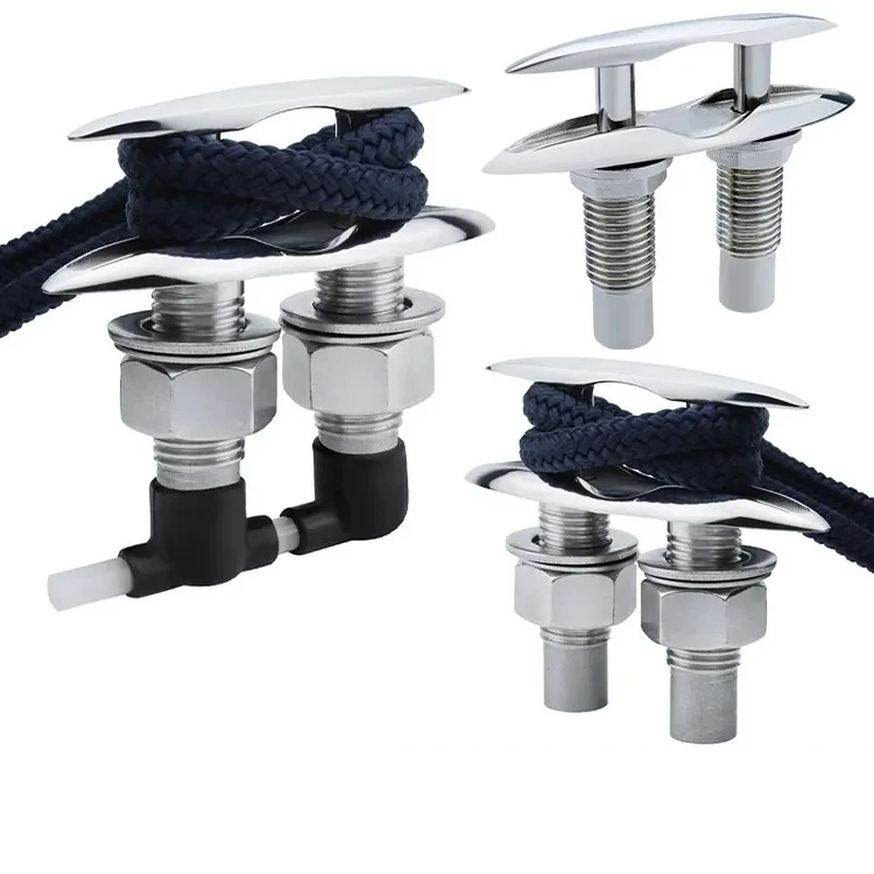 for 316 Stainless Steel Double Layer Invisible Pull Cable Bolt for Cable Pile Guide Marine Yacht Hardware Accessories Mooring