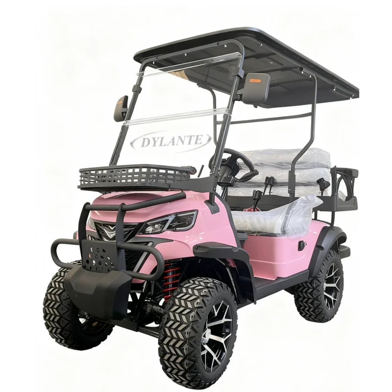 OEM ODM مخصص 45 كم / ساعة شارع قانوني منخفض السرعة 4 6 مقاعد عربات جولف كهربائية مرفوعة #2