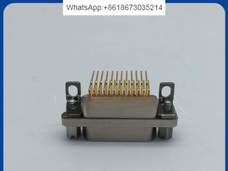 Rectangular connector J30J-25ZKW J30J-25ZKWP7 25 core curved pin socket 2.54 * 2.54