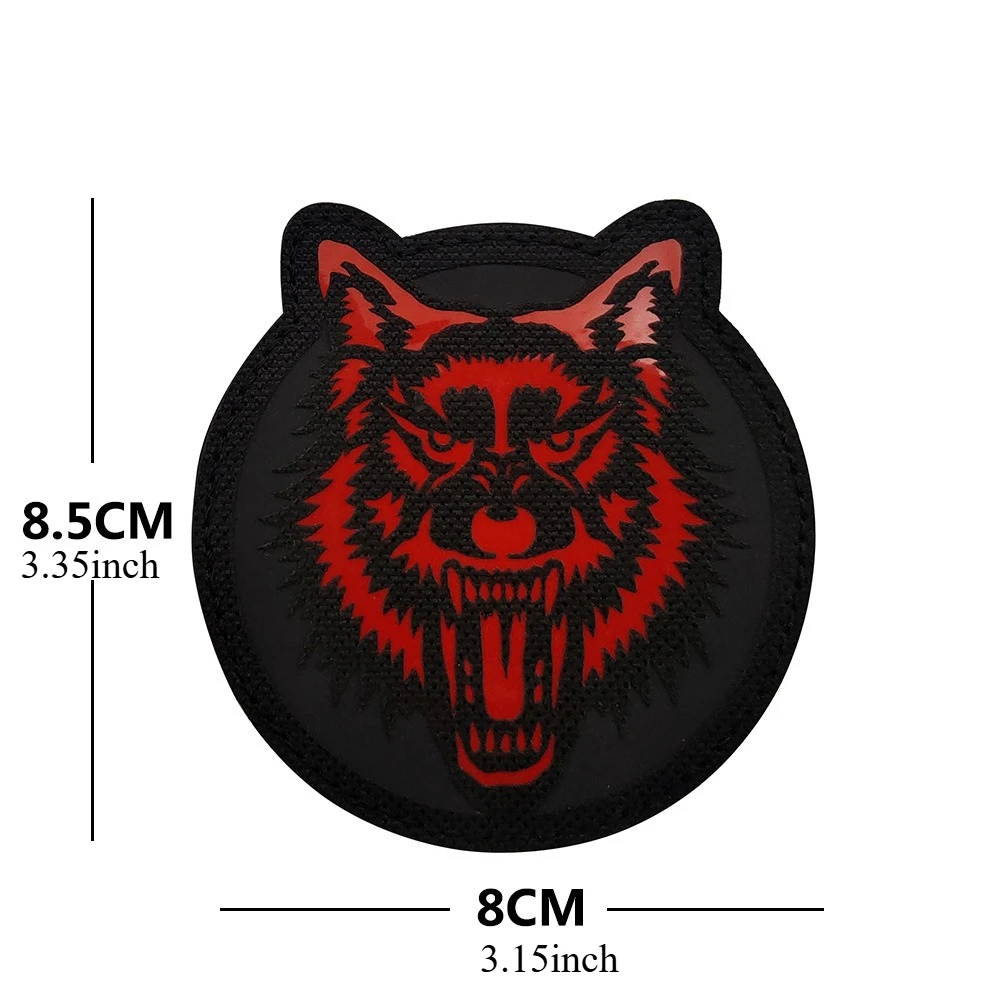

Outdoor Forest Beast Glow-in-the-dark Cloth Sticker Animal Lion Wolf Tactics Cloth Patch Backpack Clothing Patches