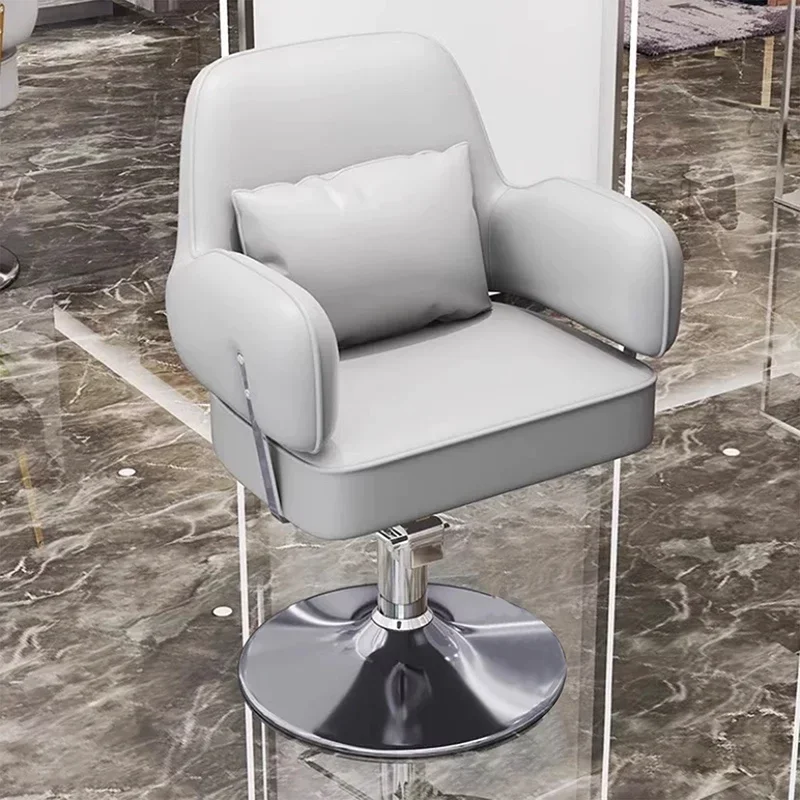 Vintage Salon Barber Chair Heavy Duty Hair Styling Chair Hydraulic Recliner Headrest Footrest stuhl friseur salon furniture