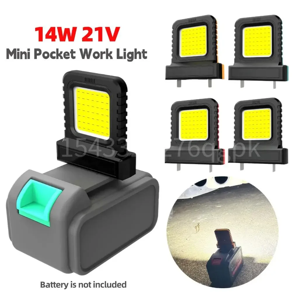 Pocket Work Light Mini Flashlight with 2 Lighting Modes Emergency Camping Lantern Super Bright Spotlight for Garage Car Repair