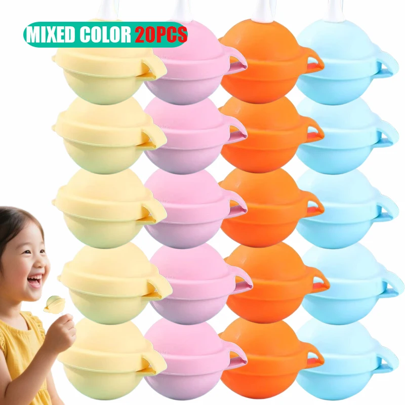 20PCS Lollipop Silikon Eis Box Popsicle Mold Mini Eismaschine Eis Form Haushalt Popsicle Ball Mold Hausgemachte Popsicle werkzeuge