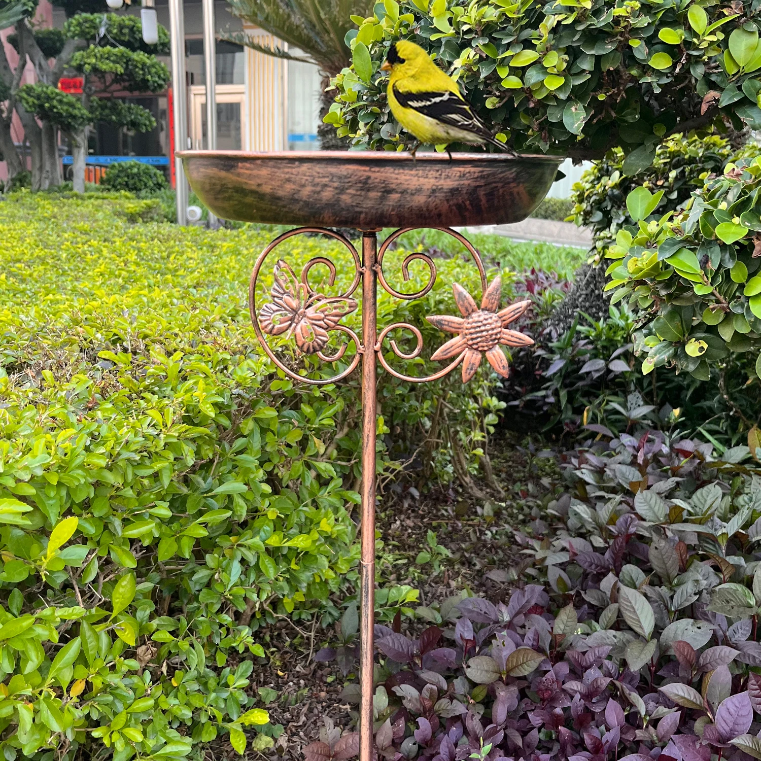 2 in 1 Bird Feeder and Bird Bath, Outdoor Backyard Garden Decoration, Bird Watching Gifts for Bird Lovers