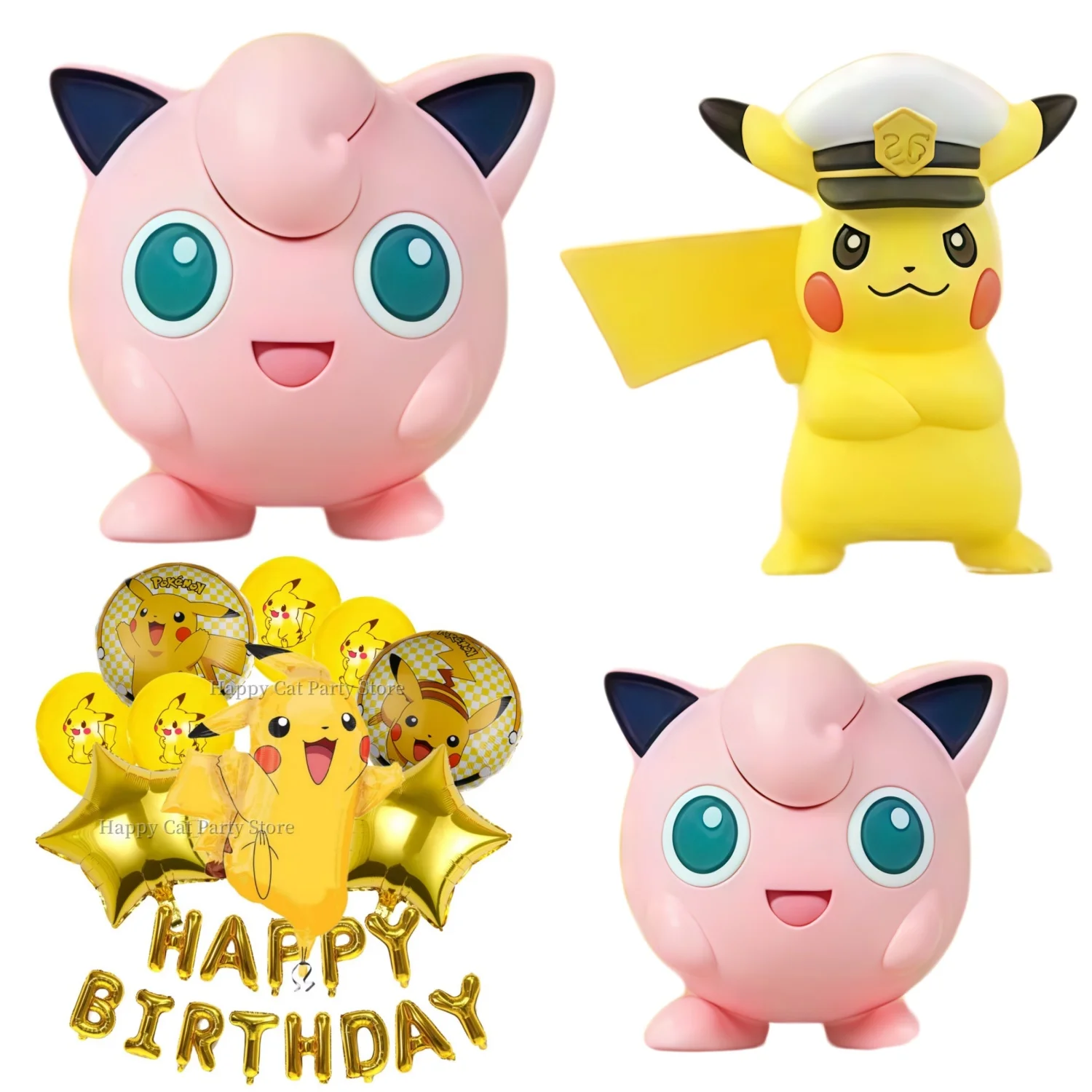 Pokemon Ballon Set Alles Gute zum Geburtstag Banner Folie Globo Party Dekor Pikachu Ballon Baby Dusche Kind Jungen Geschenk Party Favors Supplies