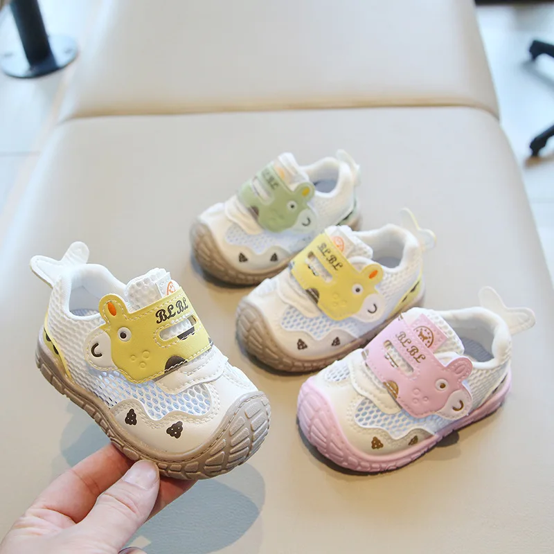 Fashion Baby First Walkers 2026 Summer New Kids Sneakers Comfort Breathable Boys' Mesh Shoes Simple Versatile Girls' Casual Shoe