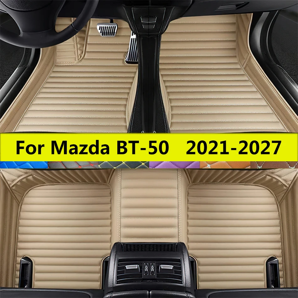 

4-дверные коврики для Mazda BT-50 TF 2027 2026 2025 2024 2023 2022 2021 автомобильные кожаные подушечки для ног коврики авто полный комплект ковров