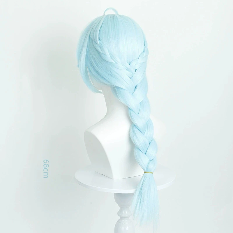Jogo zenless zona zero semente cosplay peruca feminina lolita azul trançado cabelo resistente ao calor perucas sintéticas halloween prop