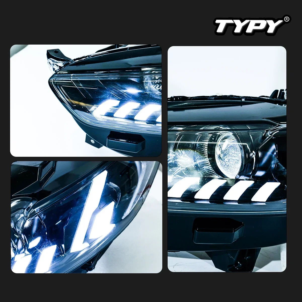 

TYPY New LED Head Lamp Upgrade Modified For Ford Mondeo Headlight 2013-2016 Dynamic Signal Head Lamp Auto Accessories