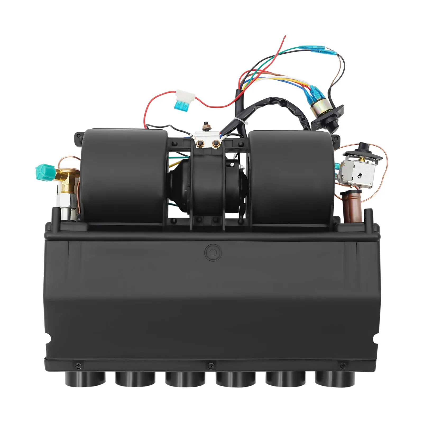 12 فولت تكييف الهواء المبخر التدفئة والتبريد الاستخدام المزدوج شاحنة تكييف الهواء المبخر للسيارات والشاحنات والشاحنات #4