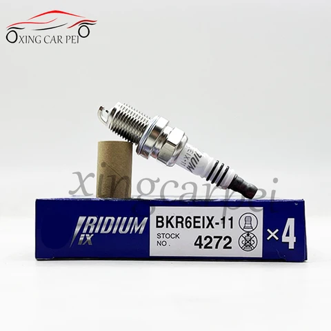 4 шт. BKR6EIX-11 4272, иридиевая свеча зажигания для Toyota Lexus Mitsubishi Suzuki Mazda Chevy Subaru BKR6EIX11 BKR6EIX11-4272