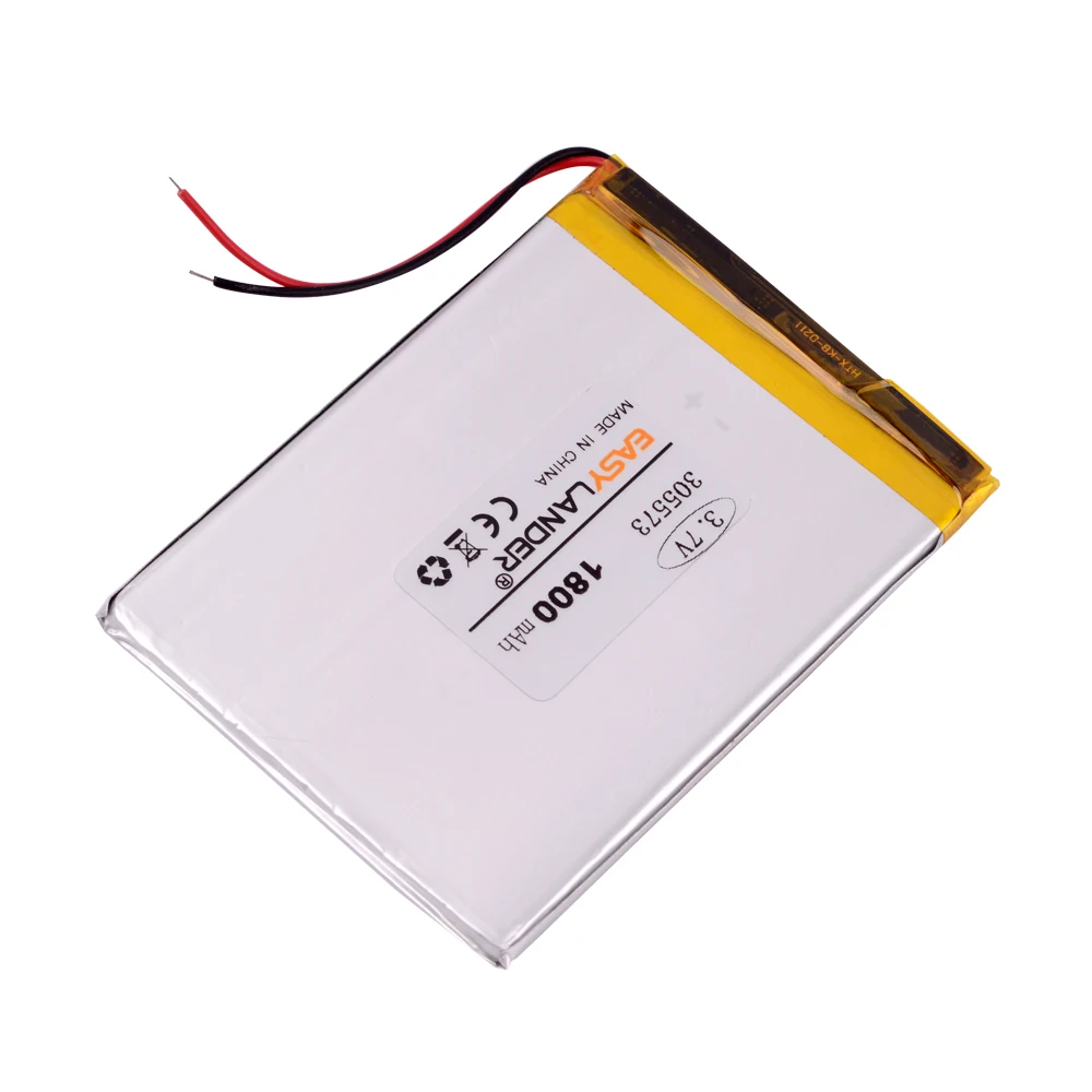 305573 3.7V 1800MAH li ion polymer battery 305674 MP3 MP4 DVD DVR GPS pocketbook battery 305575