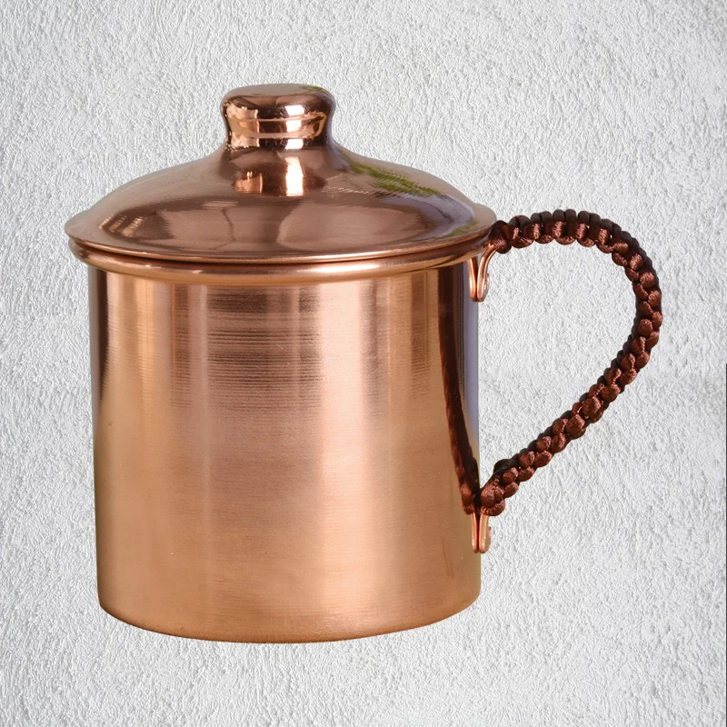 

Медные кружки Moscow Mule, 100% ручная работа, кружки из чистой твердой меди - 400 мл, подарок, медное стекло от Copper-Bar