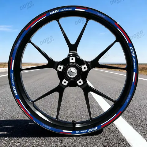 For R1250 GS r 1200 gs G310GS F 800GS F750gs f650gs Reflective Motorcycle Wheel Sticker Rim GS Decal Hub Stripe Tape Accessories