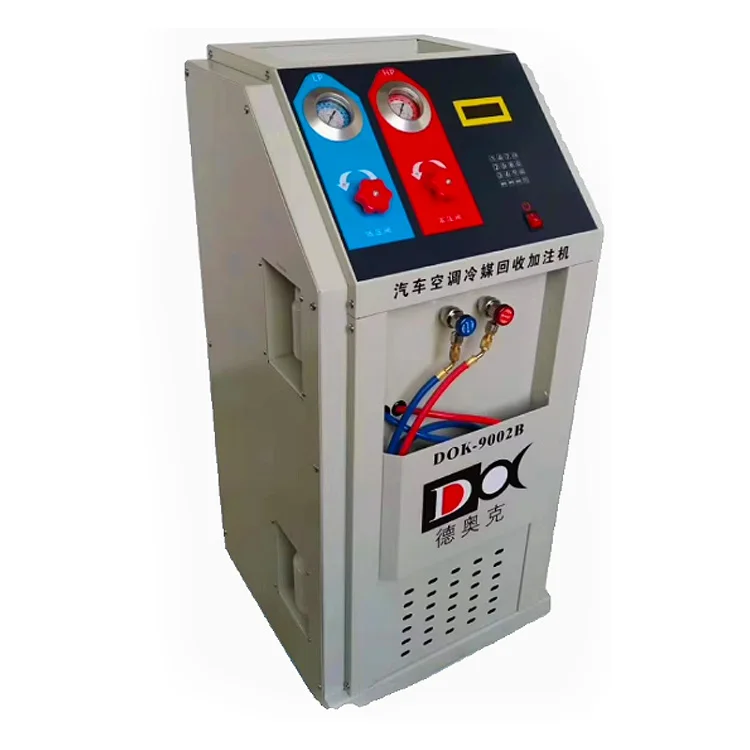 

DOK-9002B Auto Air Recycling Recharging Flushing Machine CE Certified Car Care Equipment For Refrigerant AC Recovery