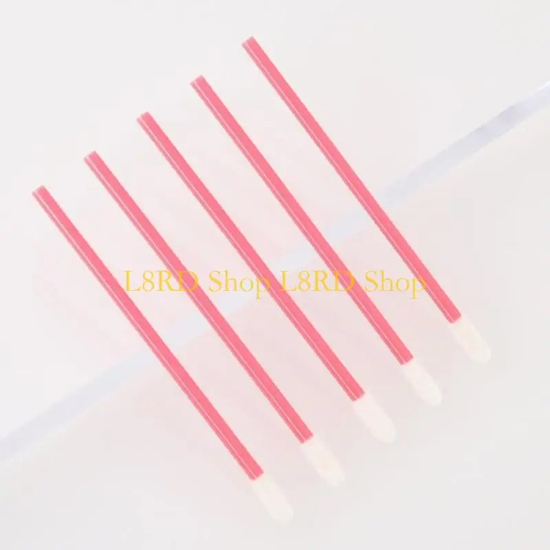 L8RD 50 PCS/セット口紅ブラシ口紅化メイクアップブラシ処分可能なリップブラシ