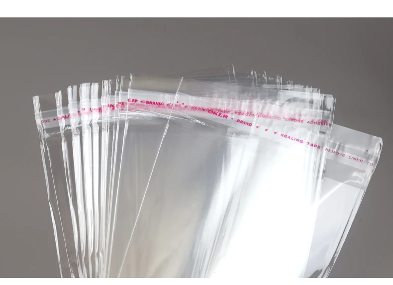 Große Größen OPP Transparente Selbstklebende Versiegelte Plastikverpackungsbeutel Wiederverschließbare Kleiderbeutel OPP-Beutel Geschenkbeutel – Detail 3