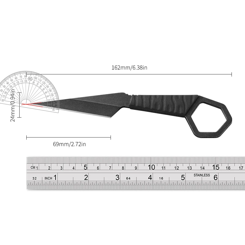 neck knife with sheath tactical slim pocket knife tactical knives for men Outdoor EDC portable mini knife