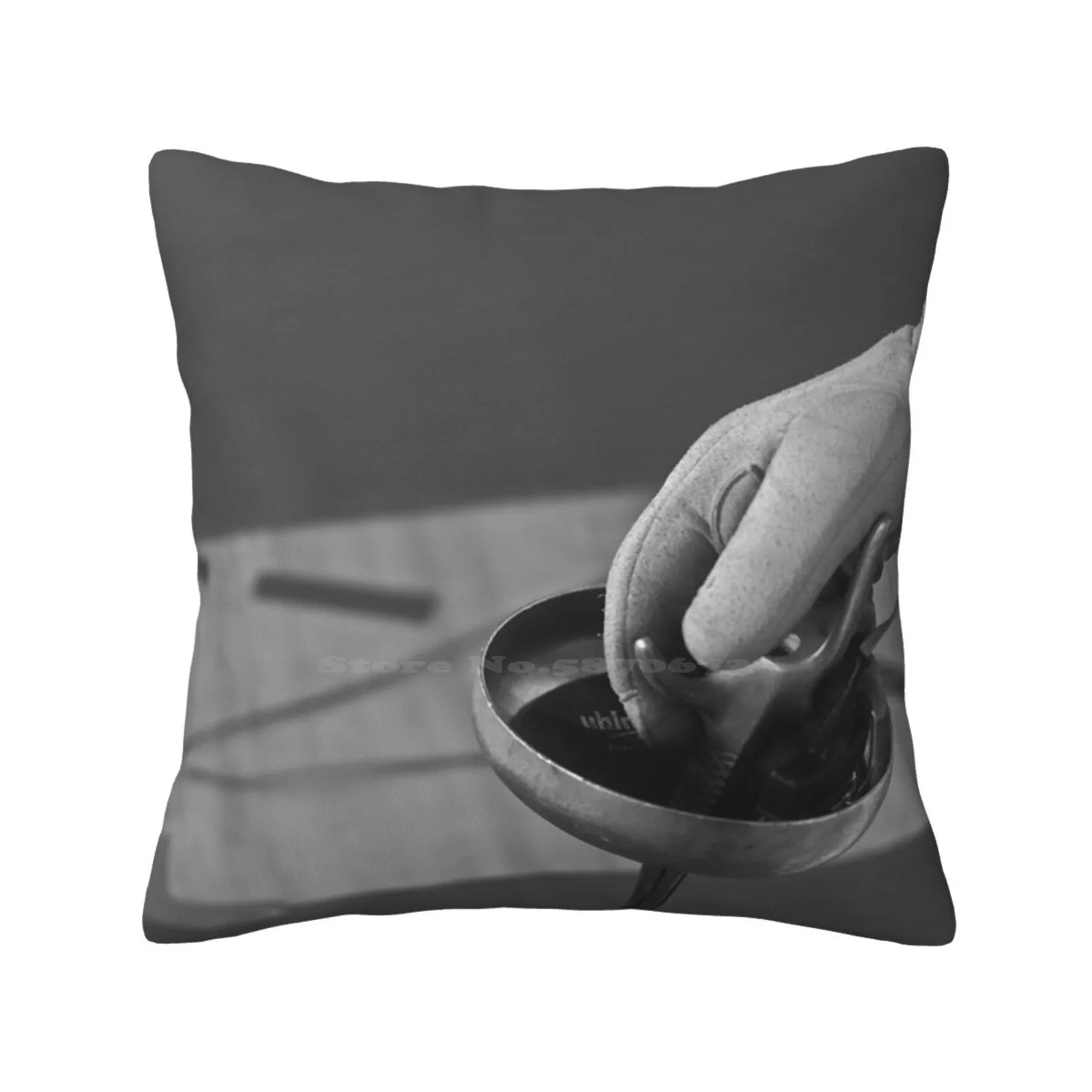 Grip Throw Cushion fodera per cuscino Scherma Epee Scherma Escrime in bianco e nero Fechten cada Degen