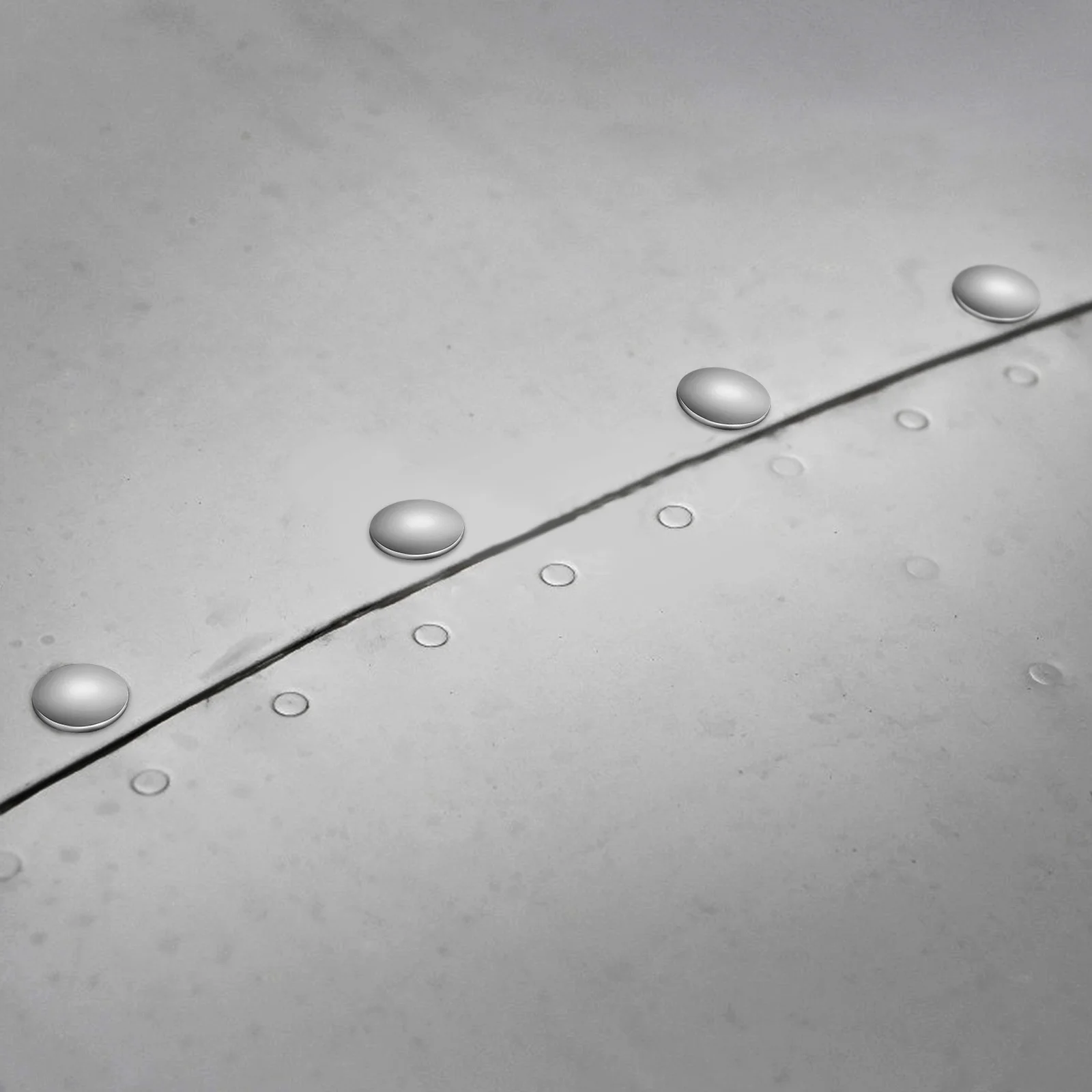 

200Pcs Stainless Steel Rivets Round Head Rivets 304 Metal Material Wear Resistant Smooth Surface for Boat Aircraft Repair