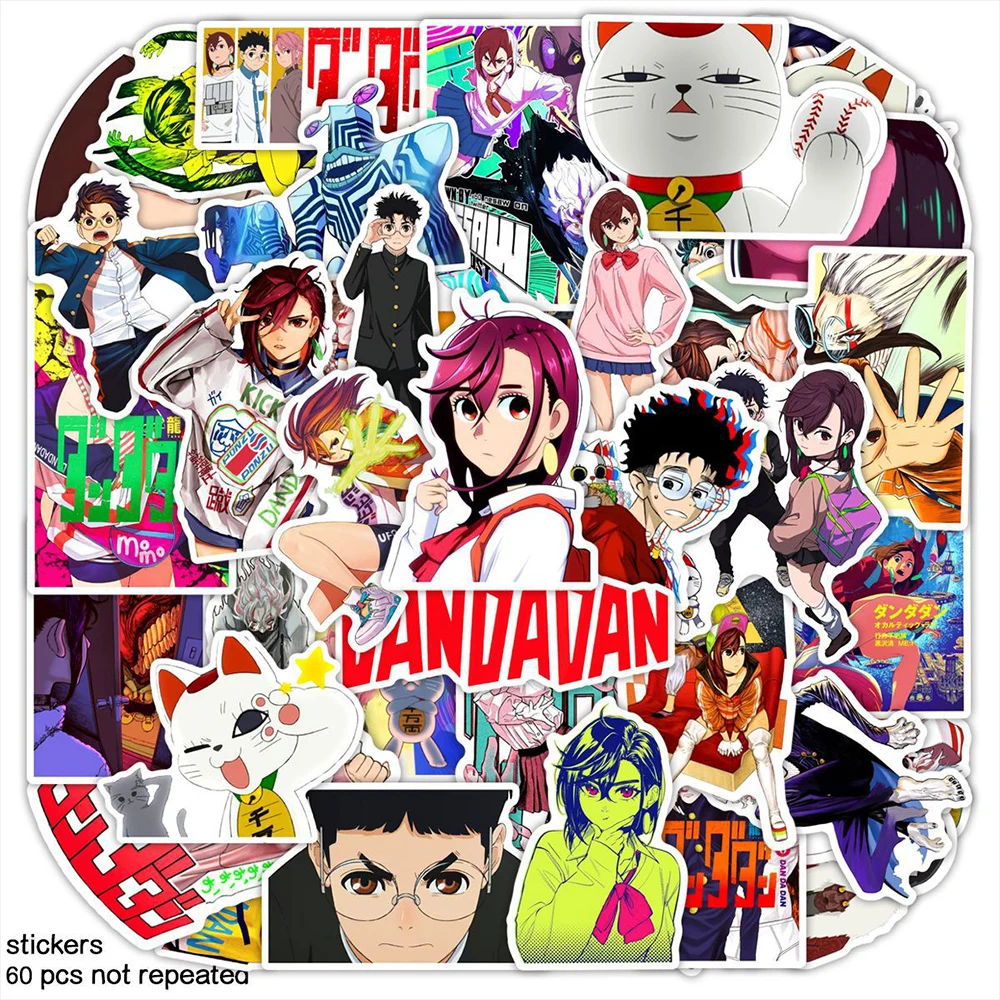 

10/30/50pcs Cool Manga Dandadan Anime Stickers Decals DY Laptop Phone Fridge Suitcase Waterproof Sticker Kids Classics Toys