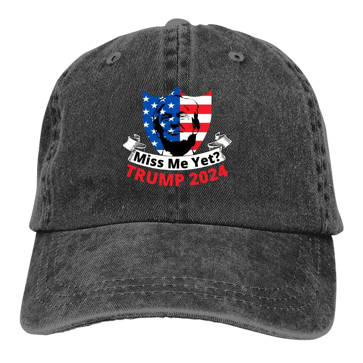 Miss Me Yet Baseball Caps Peaked Cap American Flag Trump 2024 Sun Shade Hats for Men Women