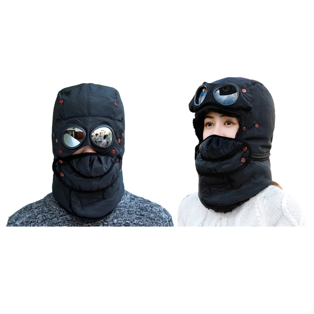 

Winter Windproof Warm Thickened Cap Dustproof Breathable Unisex Trapper Hat For Ski Cycling Outdoor Cold Weather Ear Face Neck