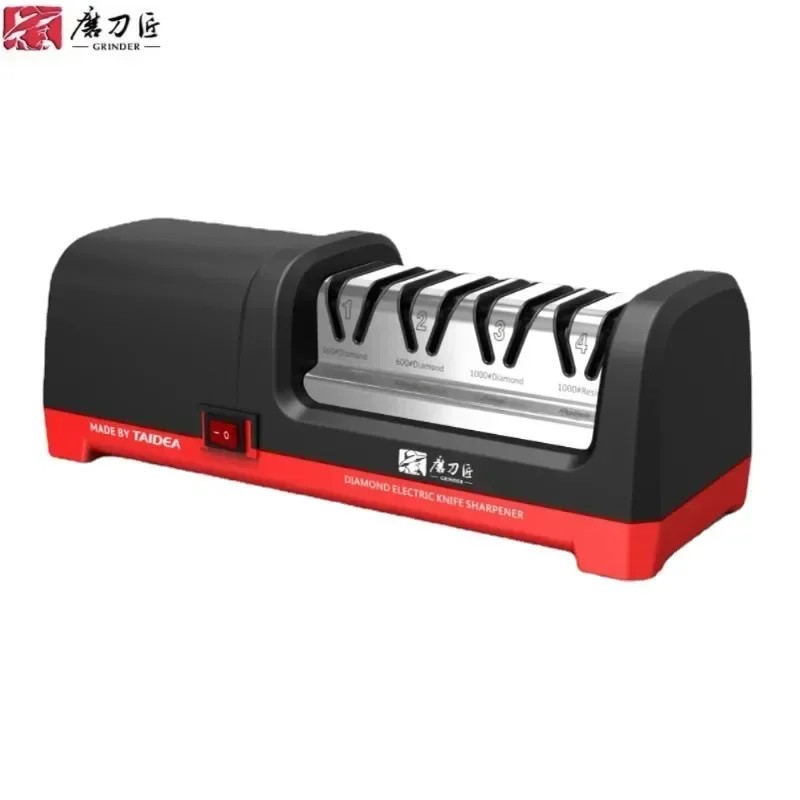 Shipping From UAE Taidea GRINDER 4 Stage Diamond Electric Knife Sharpener With 2800rpm Rotational Speed 18W Rated Power TG2102