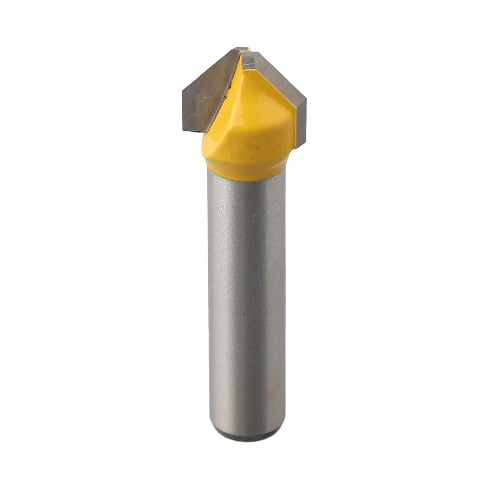 

Milling Cutter Router Bit 8 1 2 2 5MM 8mm Shank Carbide Silver Yellow MDF Trimming Chamfer Acrylic High Strength