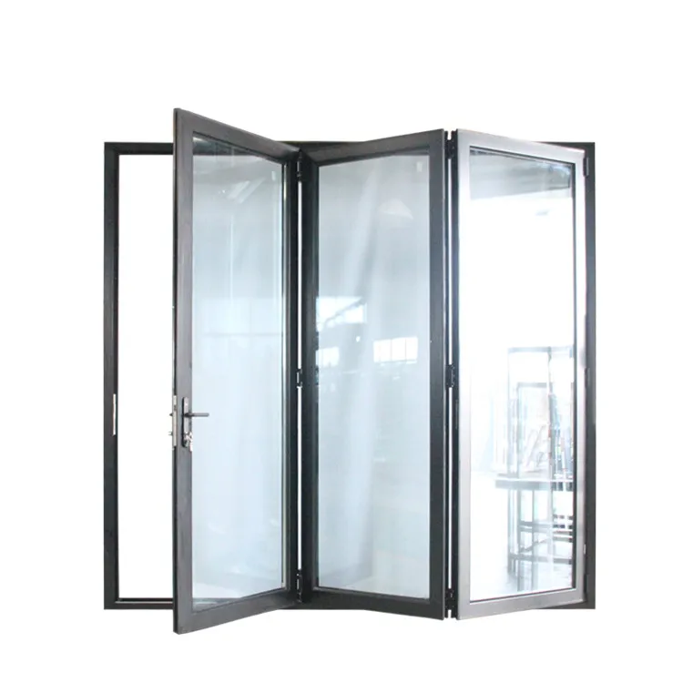 Customization China Factory Made Aluminium Folding Window Bi-fold Doors Folding Window Doors