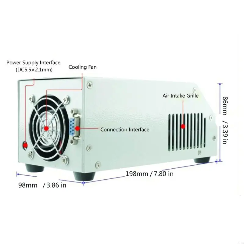 جهاز اختبار البطارية الاحترافي 5 فولت 20 أمبير، نظام تبريد الشحن القابل للتعديل، علبة فولاذية #6