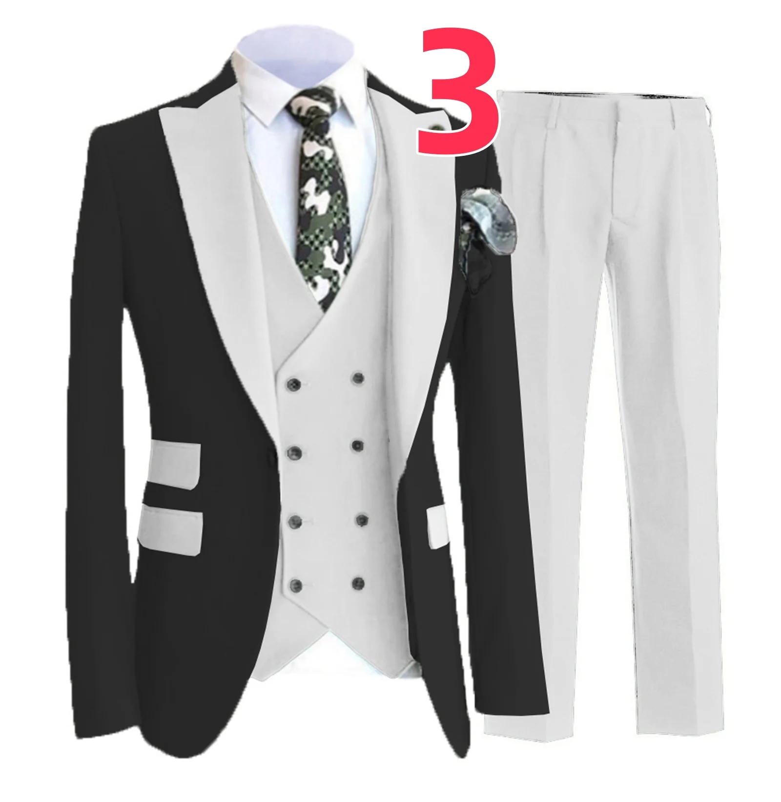 M9220 Men\'s slim fit Korean style wedding suit