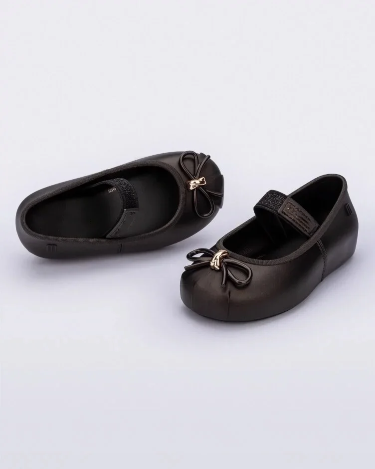 Summer bow girls flat jelly bun single-shoe sandals