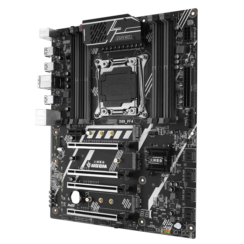 HSGM Motherboard X99-PF4 support 22nm processor server universal PCI-E 3.0 computer motherboard